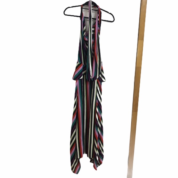 Topshop Multicolor Rainbow Stripe Maxi Dress NWOT - Picture 5 of 8